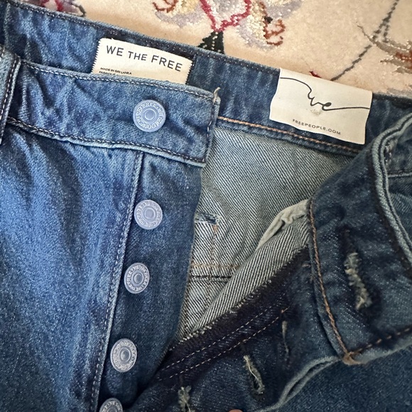 We the free Floral Embroidered Blue Jeans 🍬🫐🍬 - Picture 12 of 16